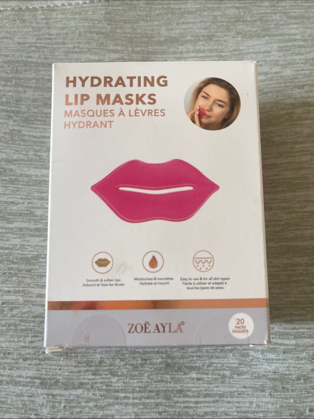 Zoe Ayla Hydrating Lip Masks - Bright Pink